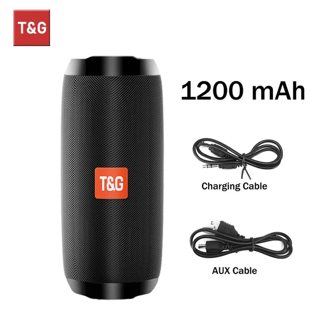 T&G TG117 Portable Bluetooth Speaker – Waterproof Outdoor Stereo with TWS