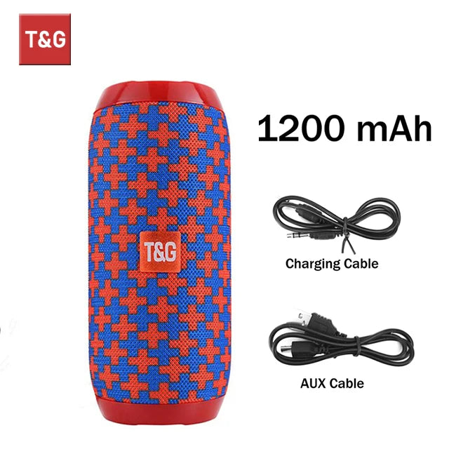 T&G TG117 Portable Bluetooth Speaker – Waterproof Outdoor Stereo with TWS