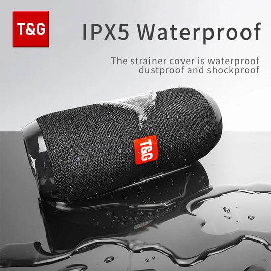 T&G TG117 Portable Bluetooth Speaker – Waterproof Outdoor Stereo with TWS