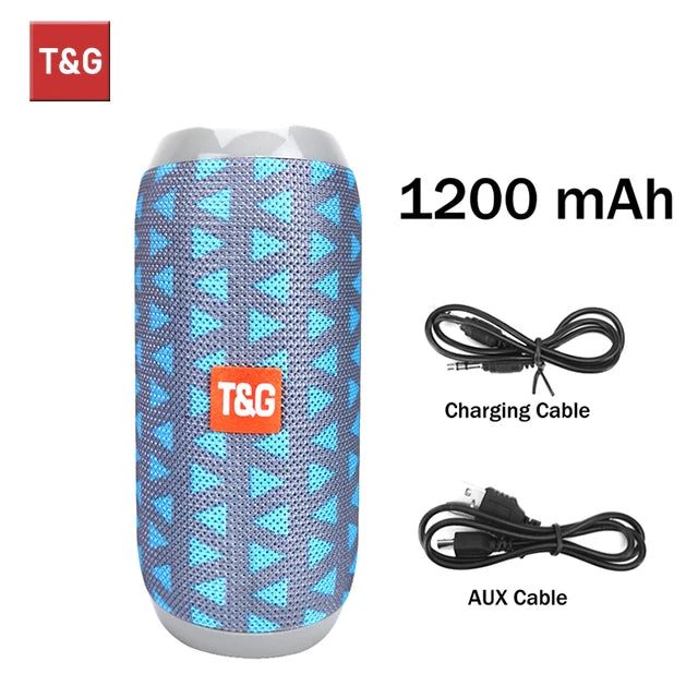 T&G TG117 Portable Bluetooth Speaker – Waterproof Outdoor Stereo with TWS