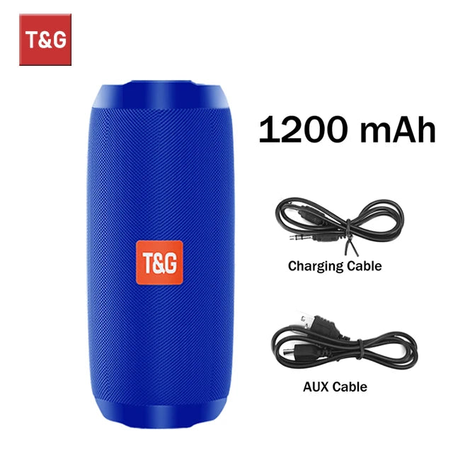 T&G TG117 Portable Bluetooth Speaker – Waterproof Outdoor Stereo with TWS