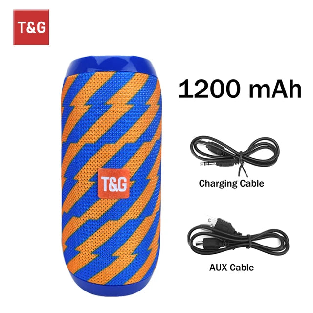 T&G TG117 Portable Bluetooth Speaker – Waterproof Outdoor Stereo with TWS