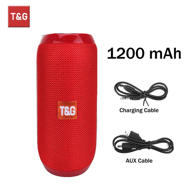T&G TG117 Portable Bluetooth Speaker – Waterproof Outdoor Stereo with TWS