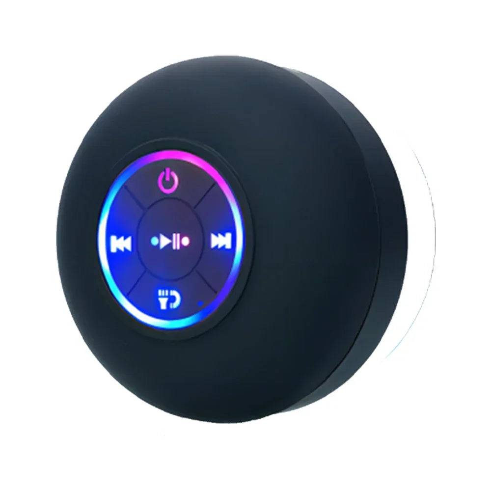 Portable Wireless Bluetooth Speaker – LED Waterproof Suction Cup Mini Stereo