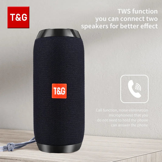 T&G TG117 Portable Bluetooth Speaker – Waterproof Outdoor Stereo with TWS
