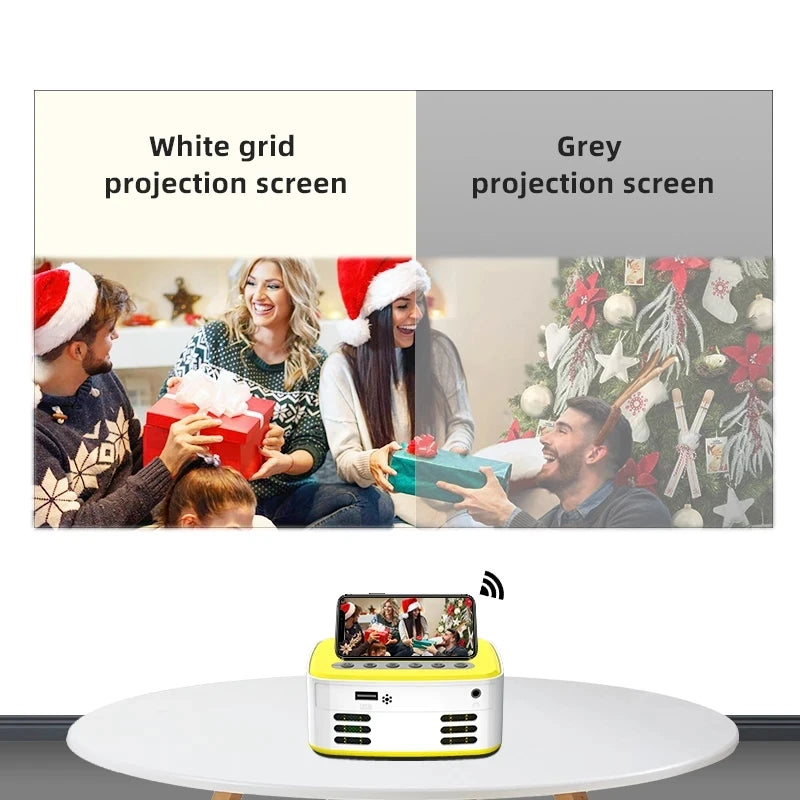 Salange Projector Screen – White Grid Anti-Light Reflective Cloth (16:9)