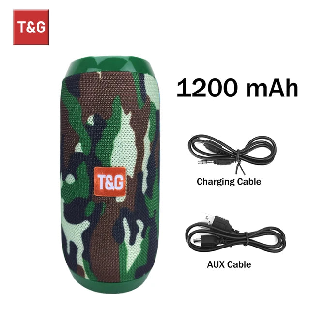 T&G TG117 Portable Bluetooth Speaker – Waterproof Outdoor Stereo with TWS